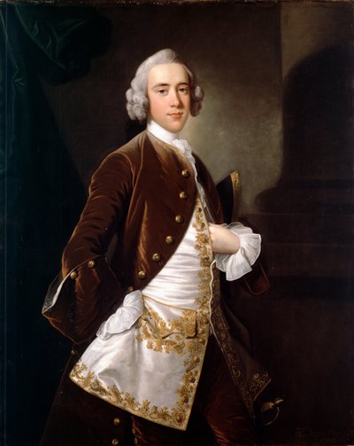 Portret van een man door Thomas Hudson